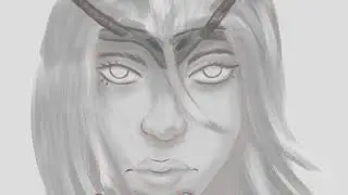 Digital speedpaint progress part 1 (Ross Draws  Monthly challenge)