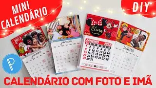 Mini Calendário 2023 imã de geladeira [PASSO A PASSO] | Com e Sem Foto - Calendário Personalizado