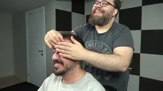 💈 Perfect Relaxing Head Massage Ear Massage Face Massage By Lunatic Barber 💈