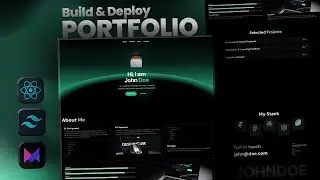 Step by Step Animated Modern Portfolio Website with React, Tailwind and Framer Motion