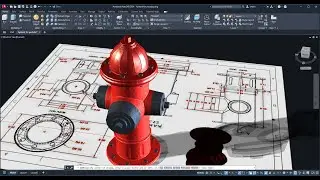 🚒🔥Fire Hydrant in AutoCAD: Assembling parts (PT. 5)