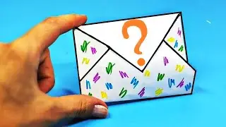 DIY paper surprises in an envelope, how to make an original birthday greeting