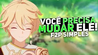 Viajante Dendro F2P ESTÁ Mais FORTE Que NUNCA!!! Genshin impact Build Definitiva Aether & Lumine