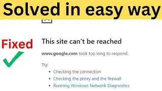 Fix This Site can't be reached error on Chrome || solve This Site can't be reached problem.