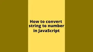 Three ways to convert String to Number in JavaScript #shorts