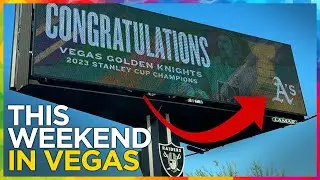 A's billboard in VEGAS... for Golden Knights Parade