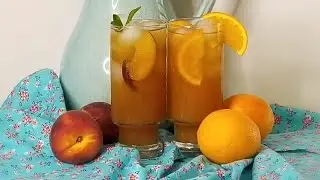 Because You Wanted To See It | 2 Iced Tea Recipes | Orange & Peach Mint ❤