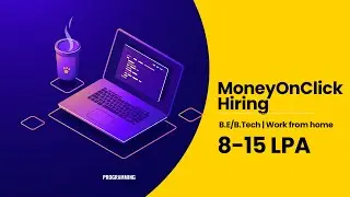 MoneyOnClick Hiring for Software Engineer | 8-15 LPA, BE/B.Tech (Any stream)