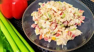 🥗Я влюбилась в этот необычный салат с сельдереем. Полезный и вкусный! Для лёгкого ужина 👍