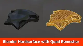 Blender Hardsurface Modeling & Sculpting using Quad Remesher