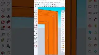 Door Moulding design In SketchUp #shorts #sketchup #3dmodeling #cad #3d #designgorhythm