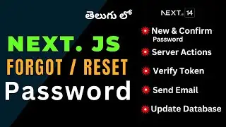 26. Reset & Forgot Password in NEXT.JS 14 Telugu