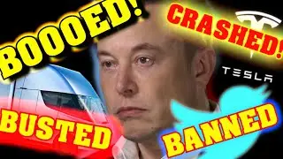 Elon Musk DEBUNKS the Tesla Semi, BOOED, Twitter Bannings, and Tesla CRASHING