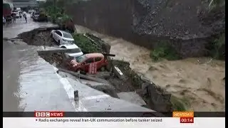 Weather Events 2019 - Heavy rain & flooding woes (Japan & China) - BBC News - 22nd July 2019