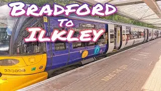 BRADFORD TO ILKLEY TRAIN - VIEW OF YORKSHIRES STUNNING COUNTRYSIDE