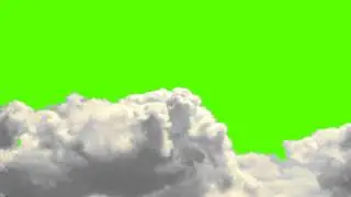 Real Clouds on a Green Screen Background - Free Royalty Stock Footage and Animation.mp4