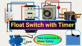 How to Set Timer for Water Pump | Float Switch Connection with Timer