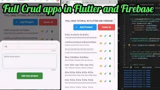How to create crud application in flutter and firebase - Awesome App with create, read, edit &delete