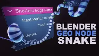 procedural snake animation rig with geometry nodes in blender 4.1