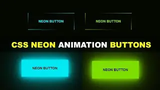 CSS neon animation button with flashing border effect