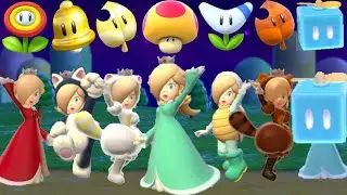 Super Mario 3D World - All Rosalina Power-Ups