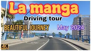 La manga /driving tour/la manga strip/ mar menor Murcia costa calida Spain