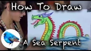 Learn how to draw A SEA SERPENT: STEP BY STEP GUIDE! (Age 5 +)