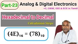 Hexadecimal to Decimal Converter in tamil | Calculation Steps |