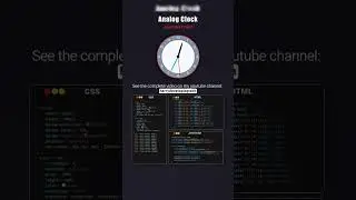 🕰️ Build an Analog Clock with JavaScript! 💻✨||