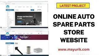 Online auto spare parts store website | car spare parts website | php website project source code