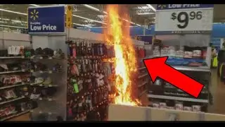 Walmart Caught On Fire ! (Public Freakouts & Karens)