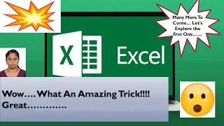 Amazing trick  # MS Excel  # For Beginners # basics# trending# Excel tricks 