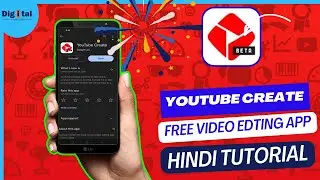 Youtube Create App😋Youtube Free Video Edting App😋Youtube Create App Tutorial😋Best Video Editing App