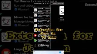 Extension for Java in VS Code #ytshorts #java #vscode #viral #shortsfeed #trending