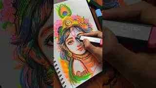 Happy #krishna #janamashtami 💖✨ #artshorts #artvideos