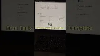 Free Notion task management template. #notion #productivity #organization