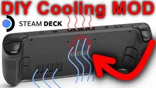 Steam Deck COOLING FAN Holes Template (DIY MOD)