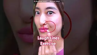 Laugh Lines Removal Stretch!🔥 Reduce Smile Wrinkles, Nasolabial Folds #shorts #antiaging