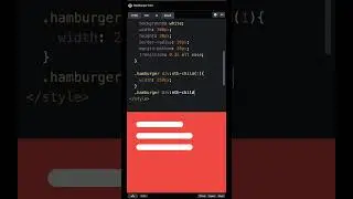 Hamburger navigation with #HTML and #CSS. Smooth animation. CSS tutorial for #beginners in #webdev