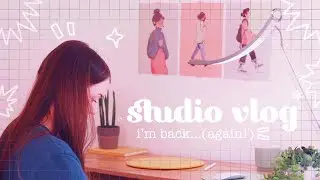 ✸  STUDIO VLOG 34 ✸ my new studio! where i've been, goodie box announcement & getting back to it!