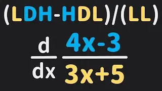 Derivative of a Rational Function by Quotient Rule | Derivative | Calculus | Glass of Numbers