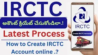 Irctc account create cheyadam ela | irctc account create new account in telugu 2024 |