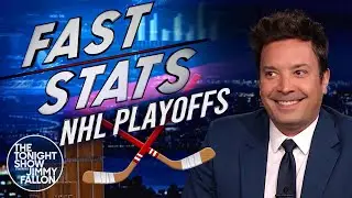 Fast Stats for NHL Playoffs: Cole Caufield, Jon Merrill and Victor Hedman | The Tonight Show