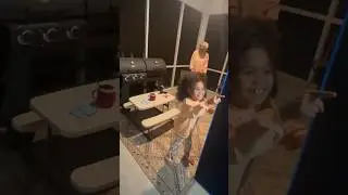 Scarlett trying to teach Shannon a dance! 