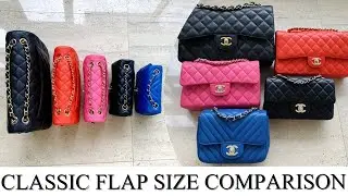 CHANEL CLASSIC FLAP SIZE COMPARISON | Mod shots