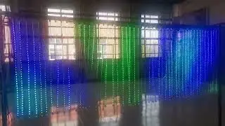 Smart RGB led curtain,App Controlled,400 Lights,Music-synced light curtain,Programmable