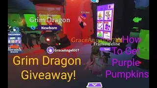 Adopt Me Halloween Update! Purple Pumpkin Locations! Grim Dragon Giveaway!