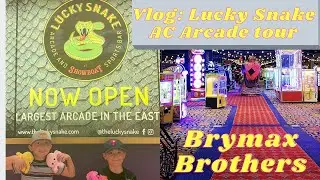 VLOG 4: Lucky Snake Arcade Showboat Casino + Steel Pier Walking Tacos on The Atlantic City Boardwalk