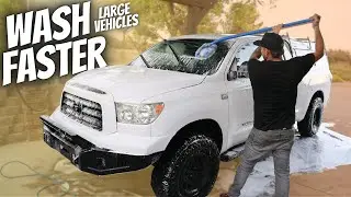 HOW TO CLEAN BIG VEHICLES FASTER! - Tools and Tricks for Trucks, RV's, SUV's, and Vans