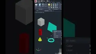 3D MODELING IN AUTOCAD #shorts